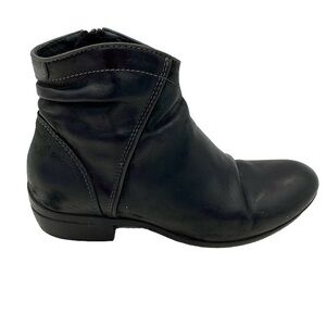 Wolky Winchester Boots Women 39 US 8 /‎ 8.5 Black Leather 952 Minimalist Comfort